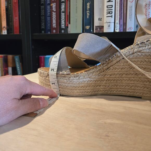Dolce Vita Shae sz 10 M wedge espadrille tan/gray - Picture 5 of 8